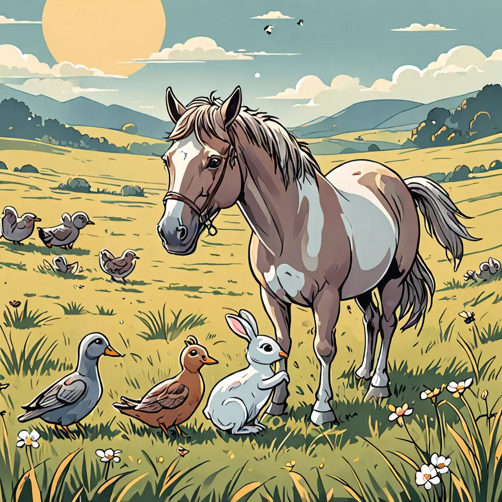 The Caring Little Horse