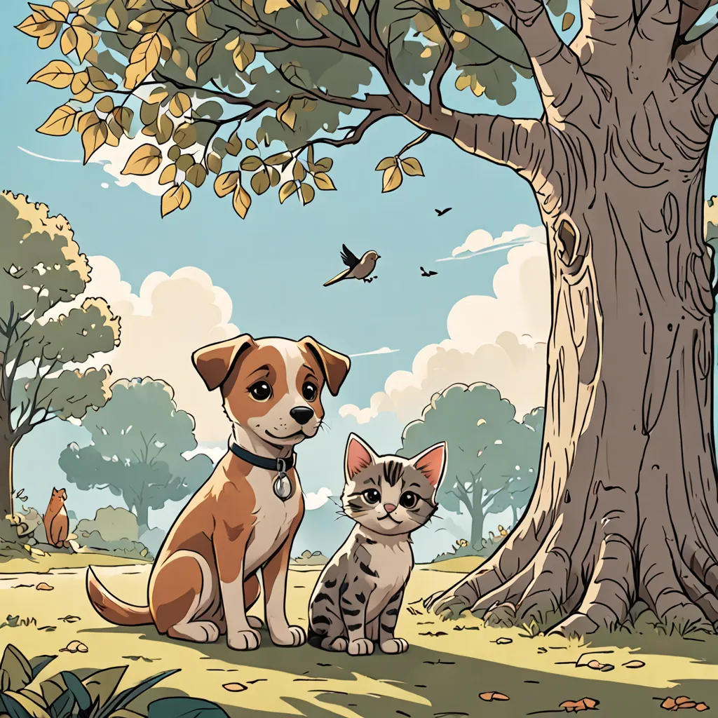 The Loyal Pup and the Brave Kitten
