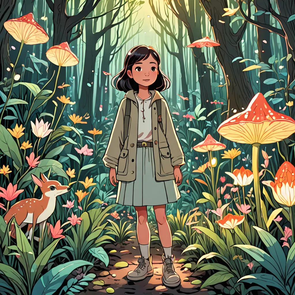 The Magical Journey of Lily and the Enchanted Forest