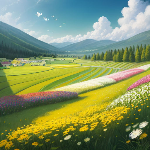 Spring S Whisper: Dandelion Meadow Bathed in Evening Light Stock Image -  Image of idyllic, china: 291028515