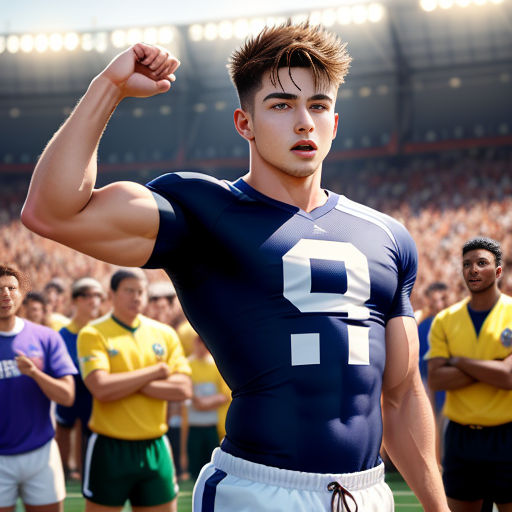Shirtless football players deals