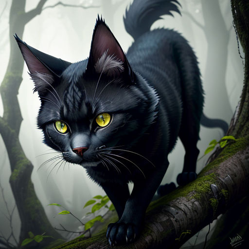 The Rise Of Scourge Cat Warriors Kitten Drawing PNG, Clipart, Animals,  Anime Warrior, Black, Black Cat