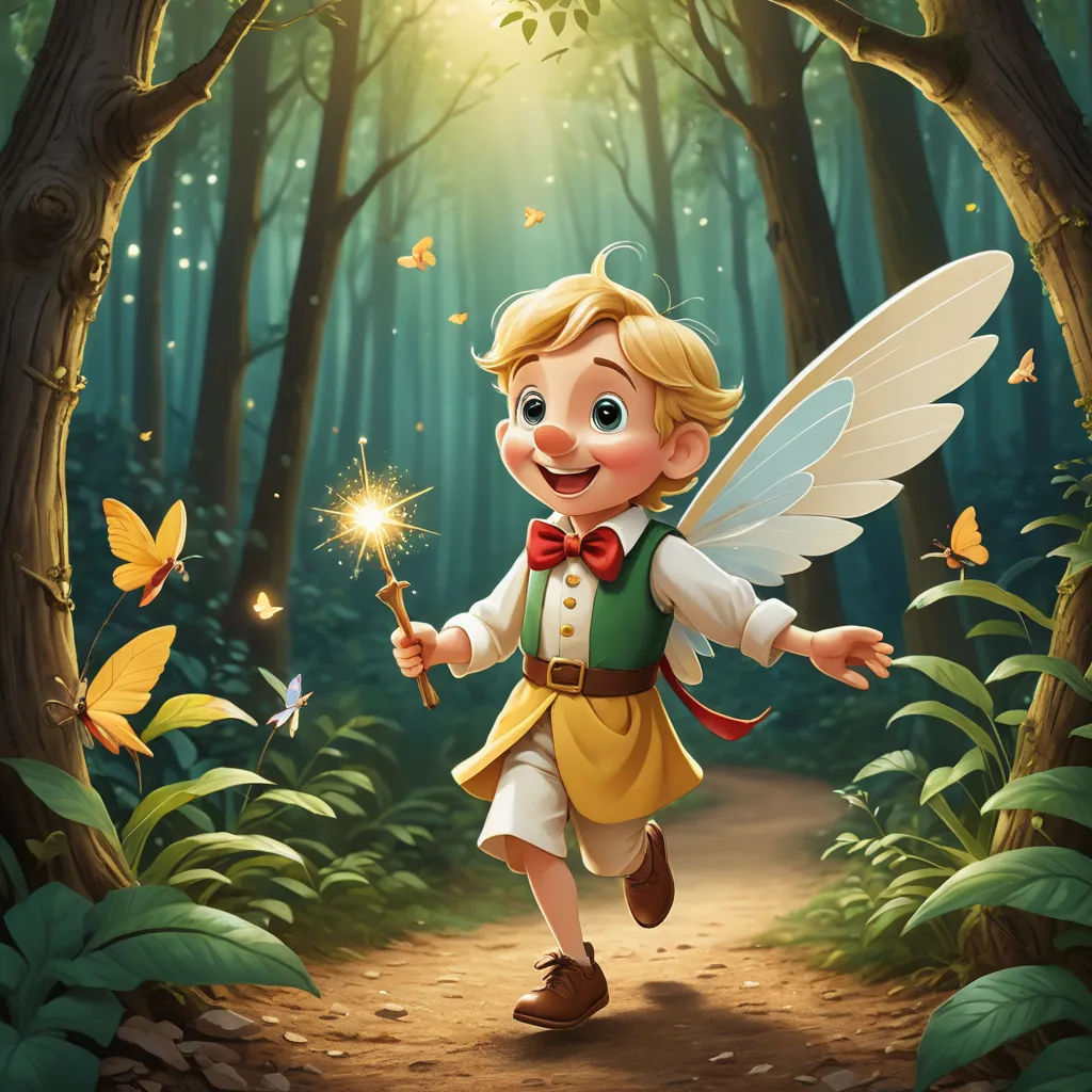a little girl dressed as a fairy holding a sparkler in a forest with butterflies flying around her illustration by alex macdow, fantasy art, a storybook illustration, Cliff Childs, rossdraws global illumination