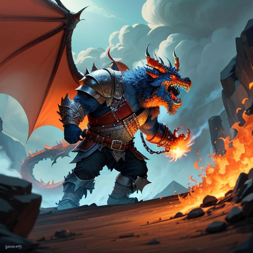 Krugg Bouldershoulders and the Dragon's Defeat