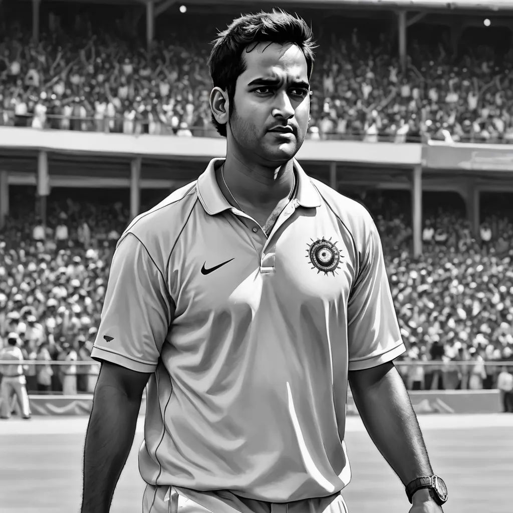 a man in a grey shirt is standing in front of a crowd of people in a stadium with a tennis racket, photorealism, a digital painting, Bikash Bhattacharjee, highly detailed digital painting