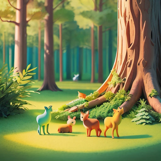 Story: Forest animals - História: Animais da floresta