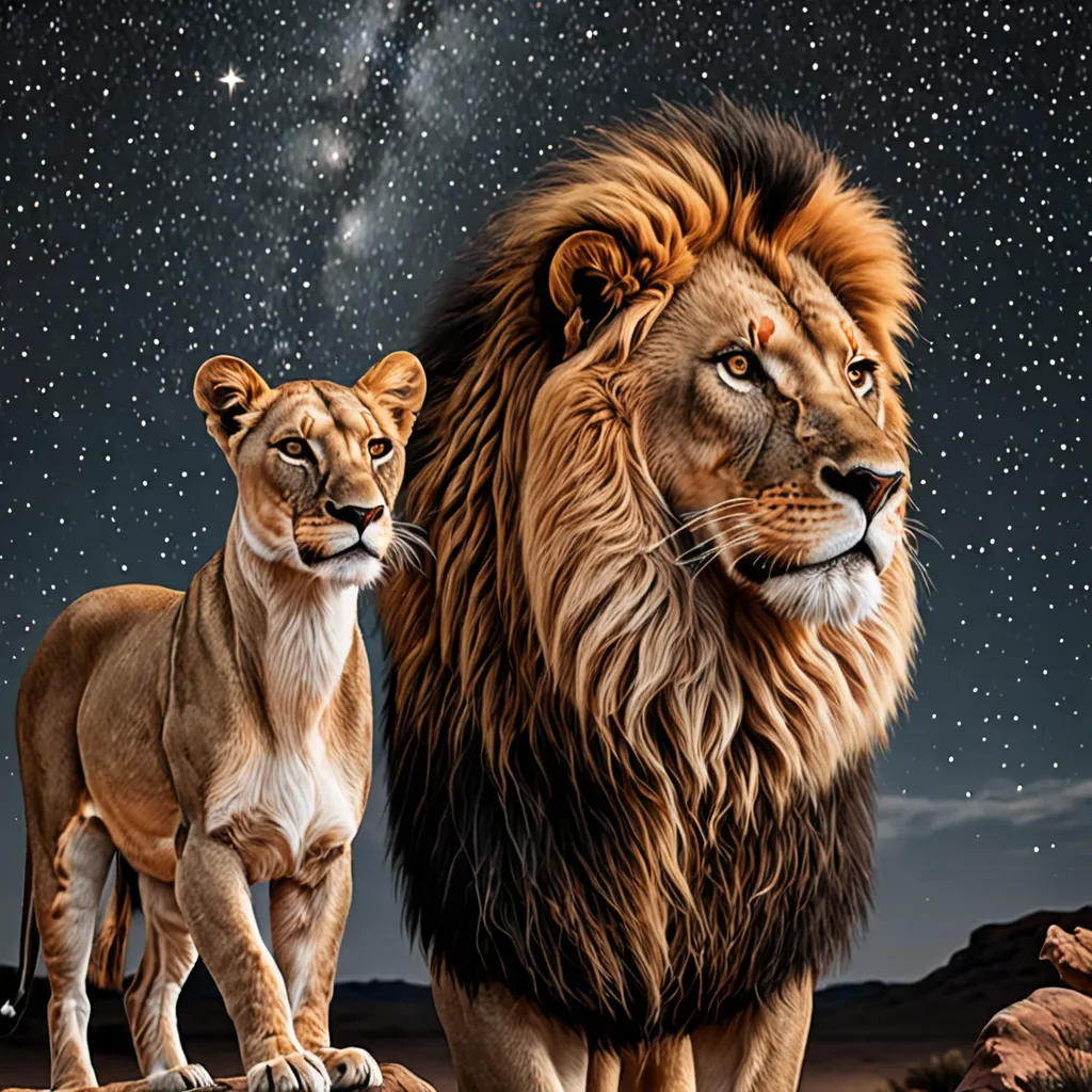 King Lion and Mia