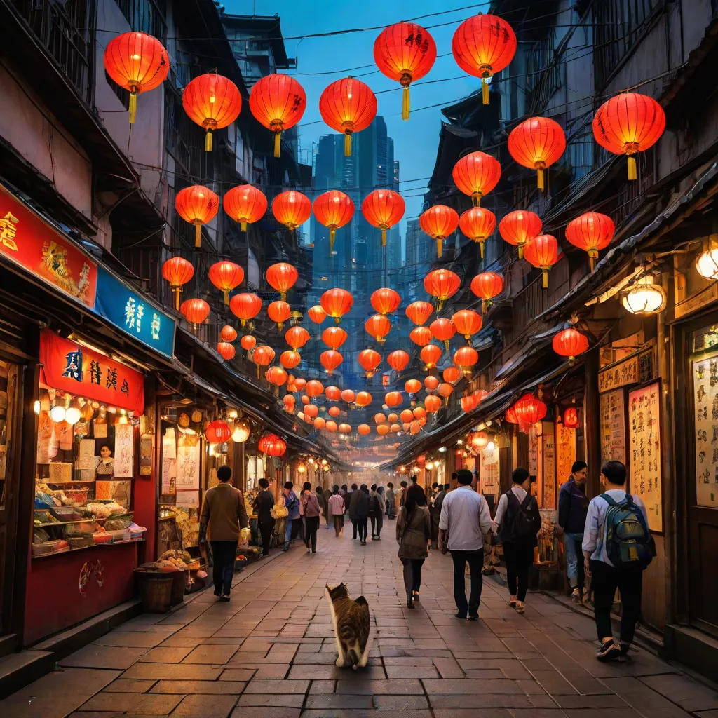 Whiskers in the Winding City: A Cat's Adventure in Chongqing