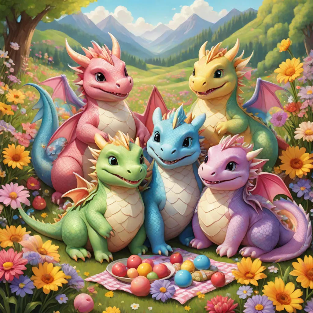 Friendly Dragons' Picnic