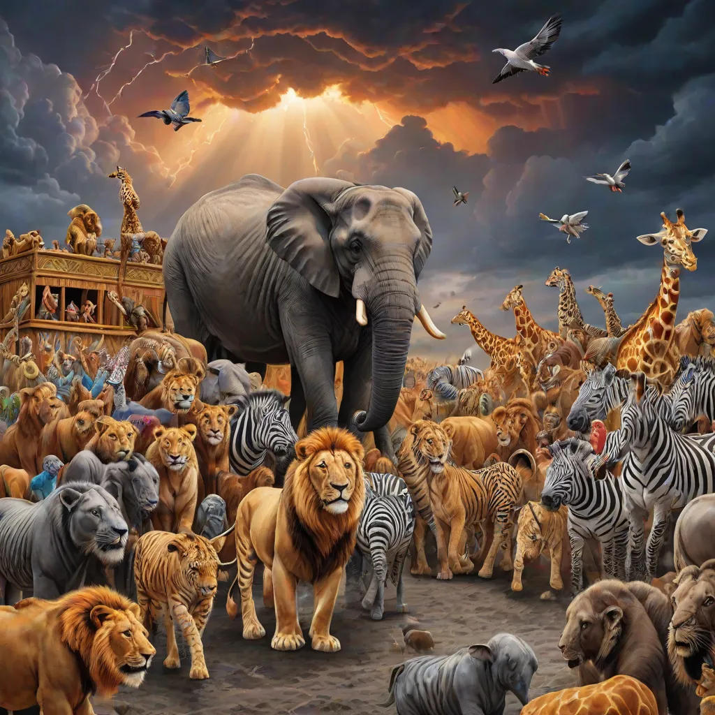 The Colorful Parade of Noah's Ark