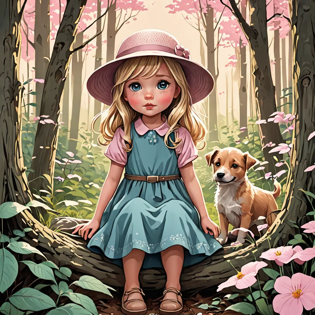 Das kleine Mädchen und die Welpen | Story.com, image size:1024x1024