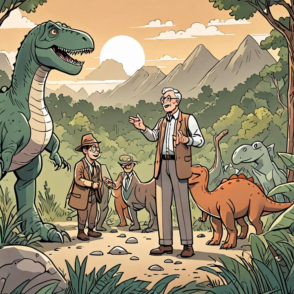 Dino Tales: Professor's Discovery