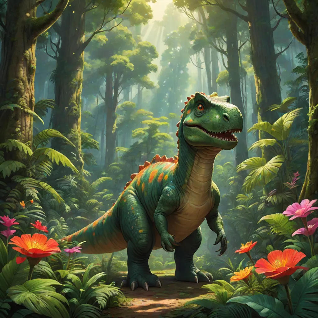 The Shy Dinosaur Searching for Courage