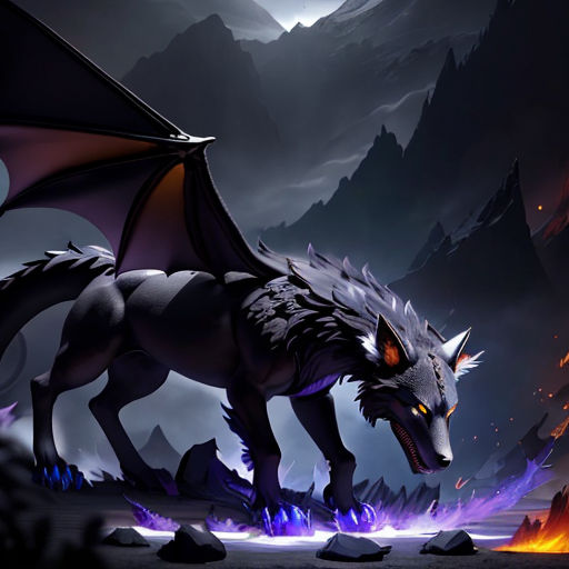 dark elemental wolves