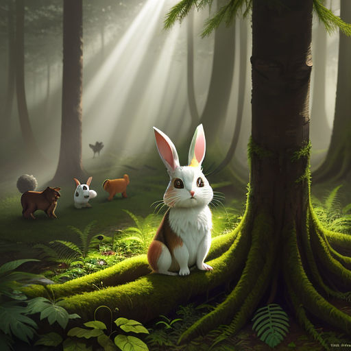 The Bunny in the Forest