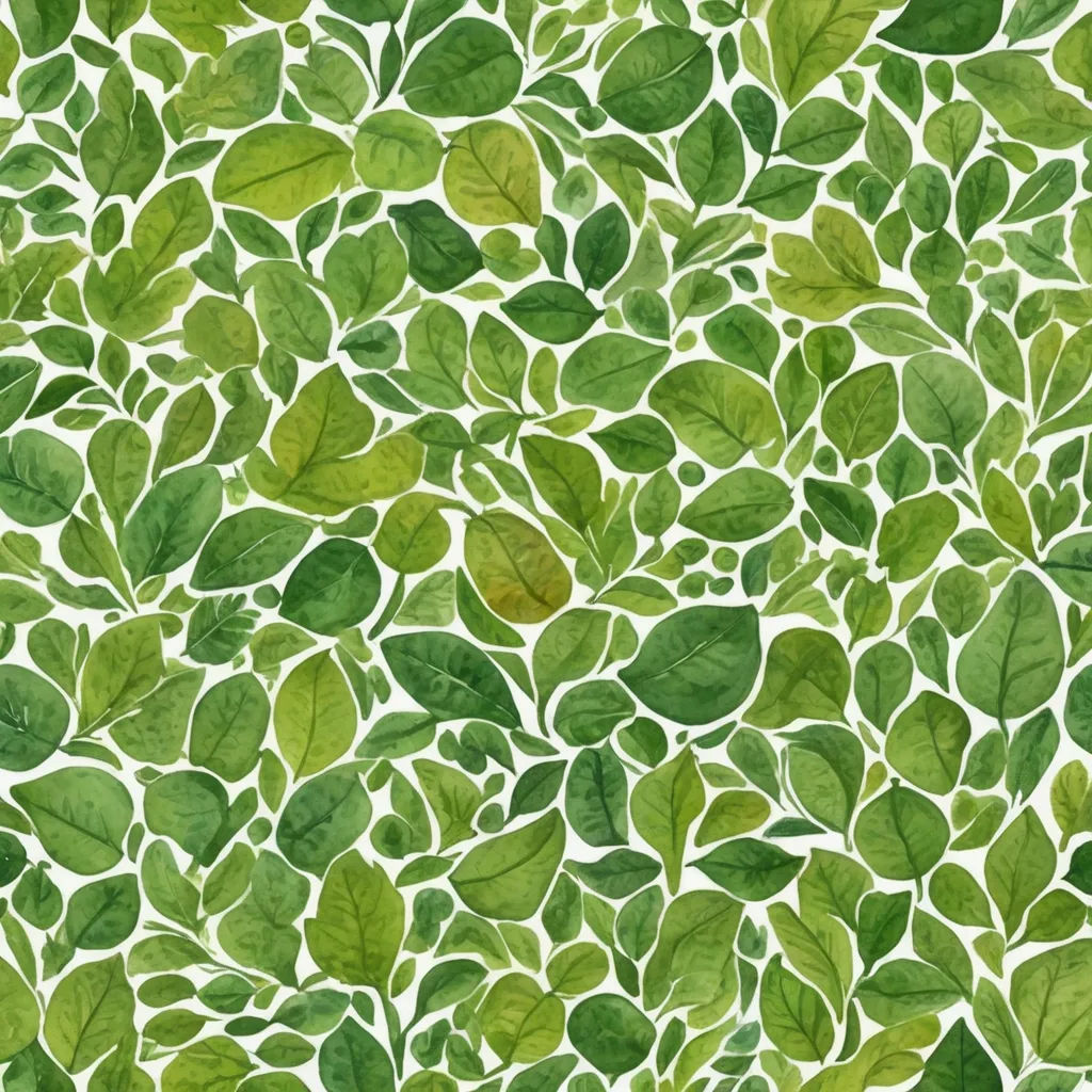 a green leafy background with white background and green leaves on it, all in a pattern, with a white background, generative art, a jigsaw puzzle, Evaline Ness, fine foliage lace
