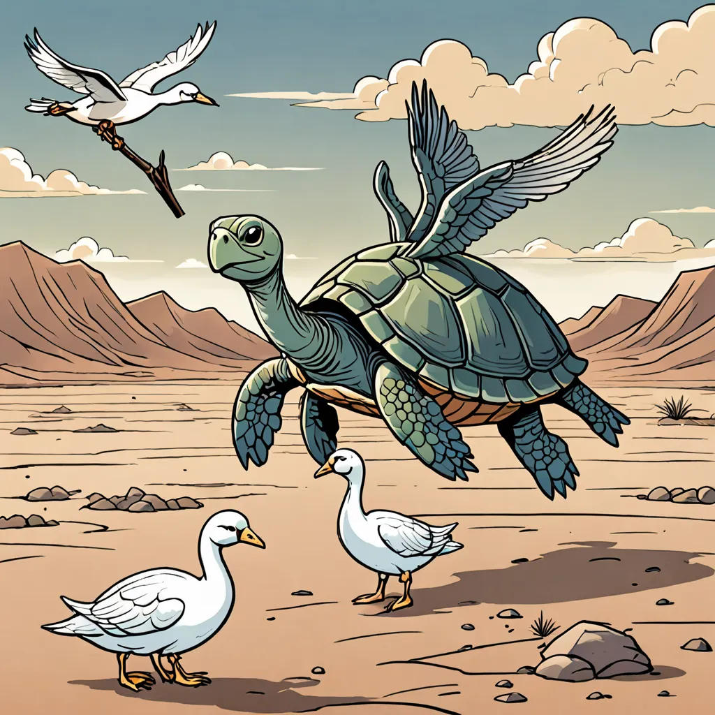 The Brave Turtle's Journey