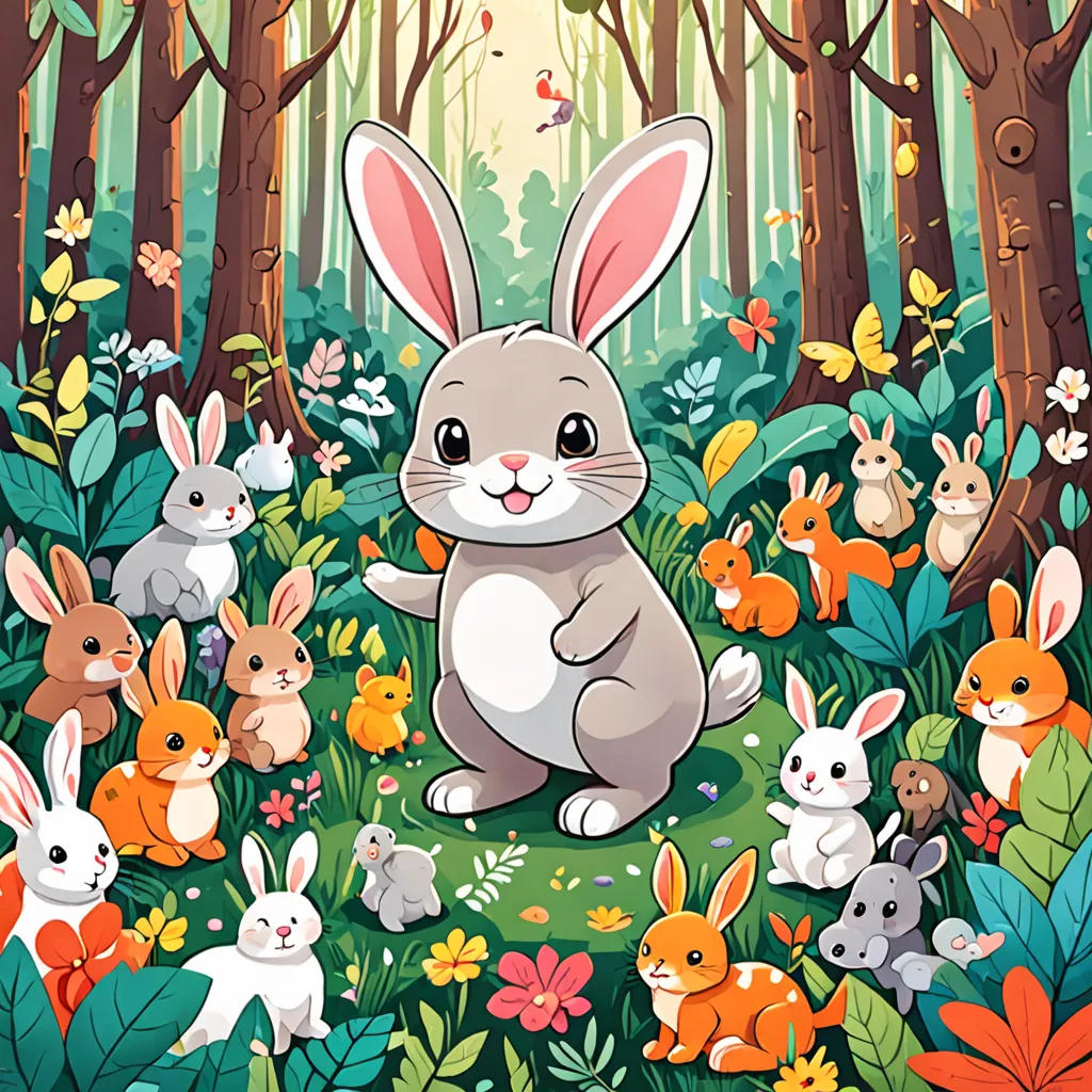 The Colorful Adventure of Benny the Bunny