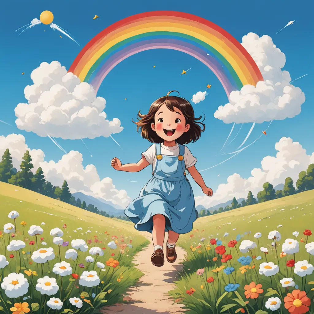 The Curious Cloud and the Rainbow Adventure