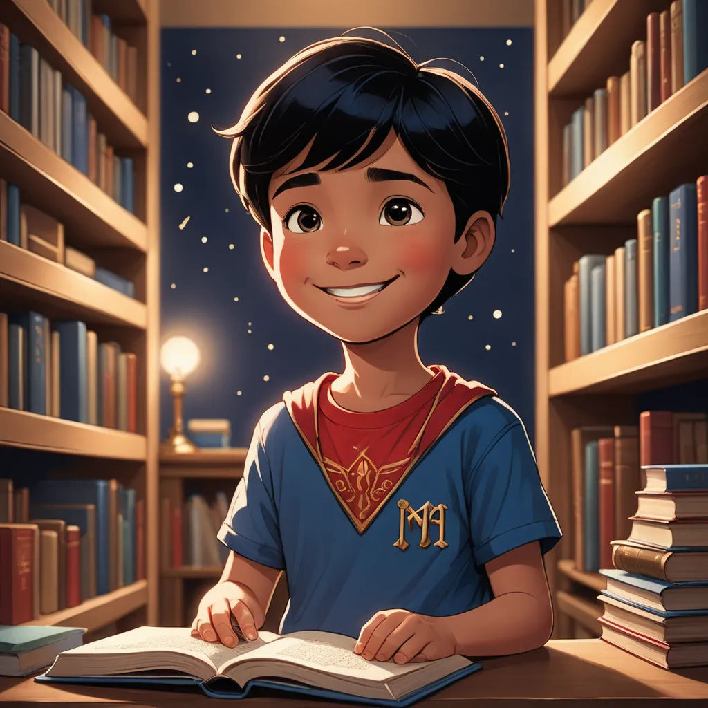 a boy is sitting at a table with a book in front of him and a lamp in the background, sots art, a storybook illustration, Chris LaBrooy, rossdraws global illumination