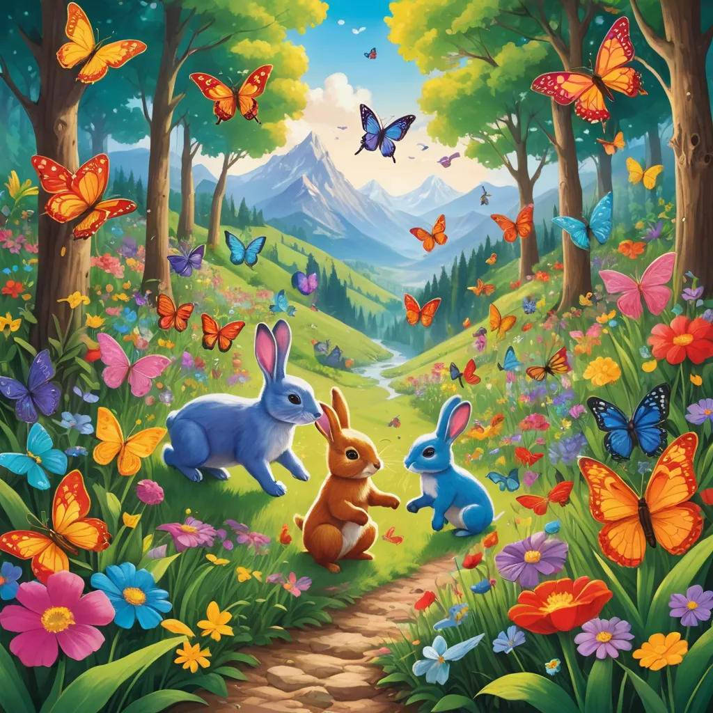 Colorful Adventures in the Land of Happy Animals