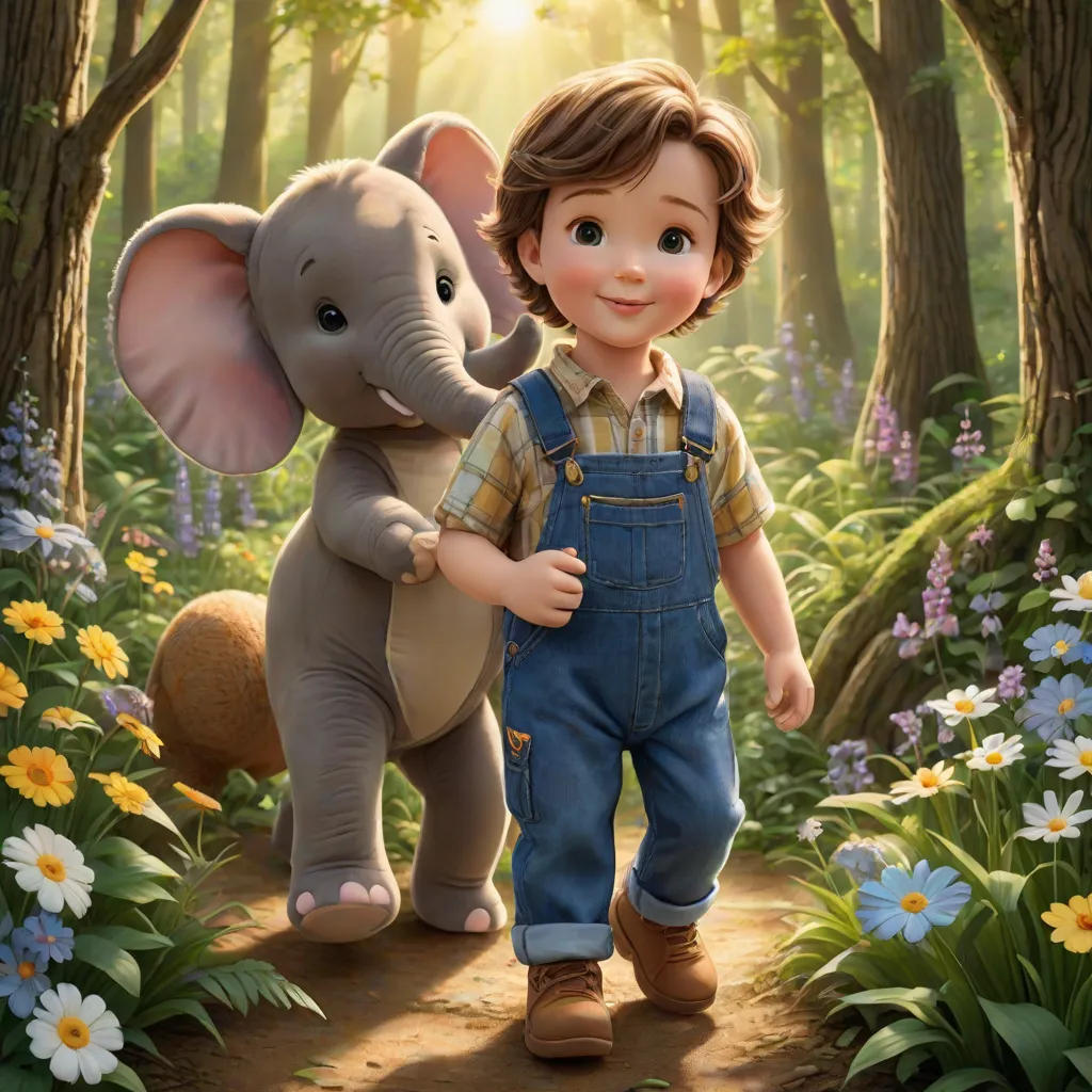 Avery And The Milk Elephant Teddy Bear's Adventure