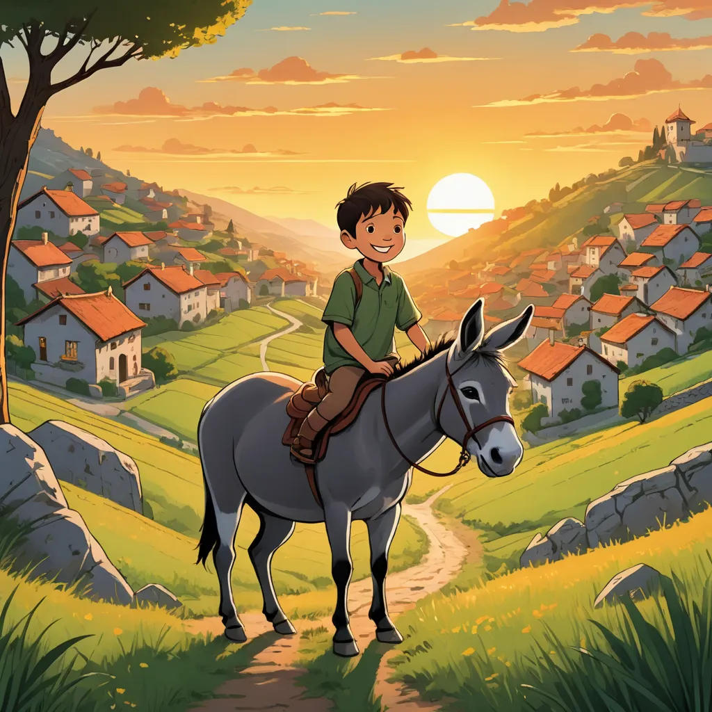 The Boy and His Donkey
