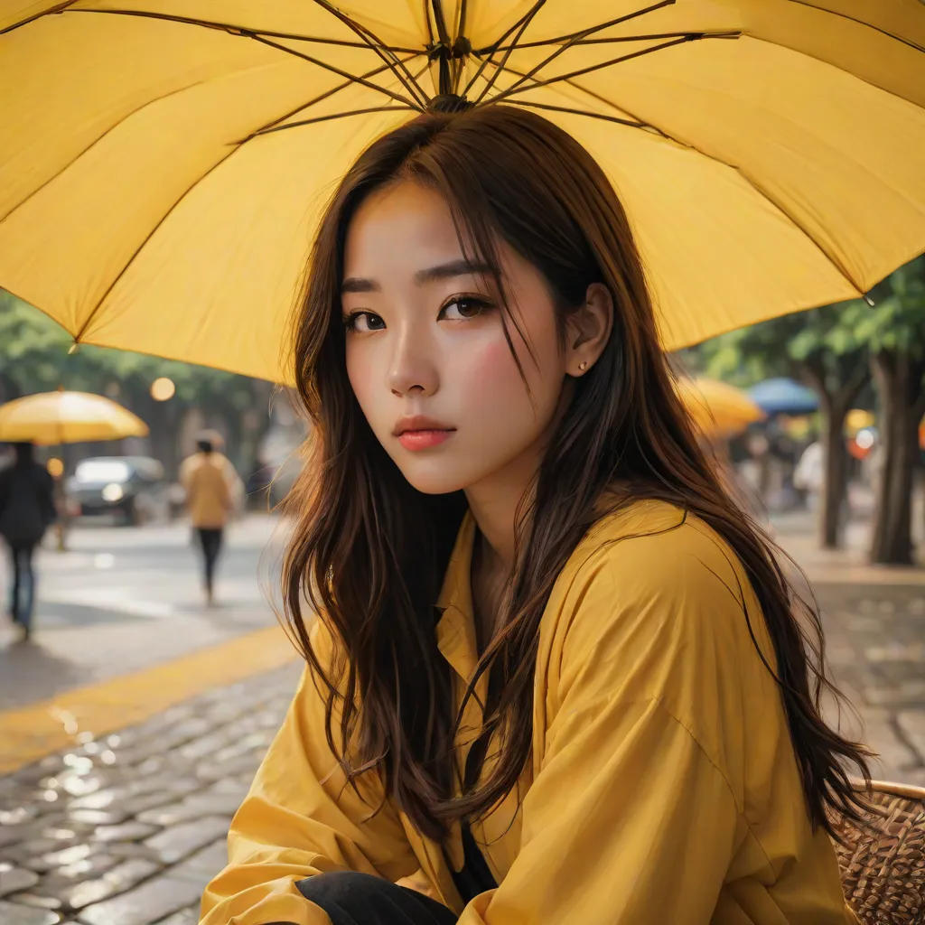 Shana and the Yellow Umbrella