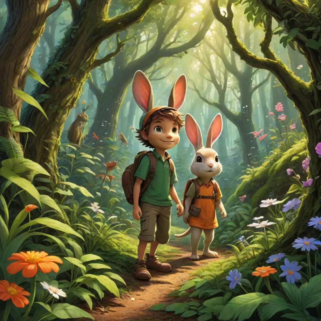 Lizard Boy and Bunny Girl's Forest Adventures