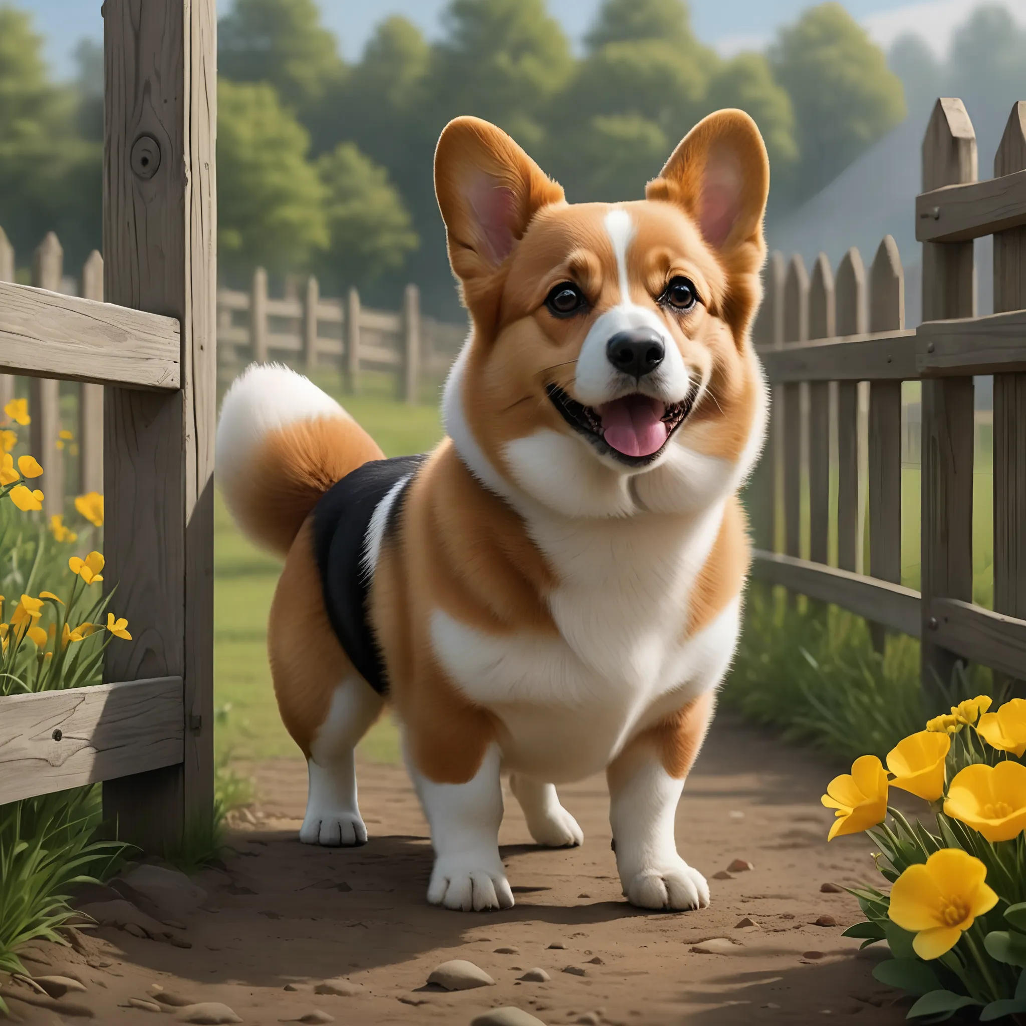 Buttercup the Corgi