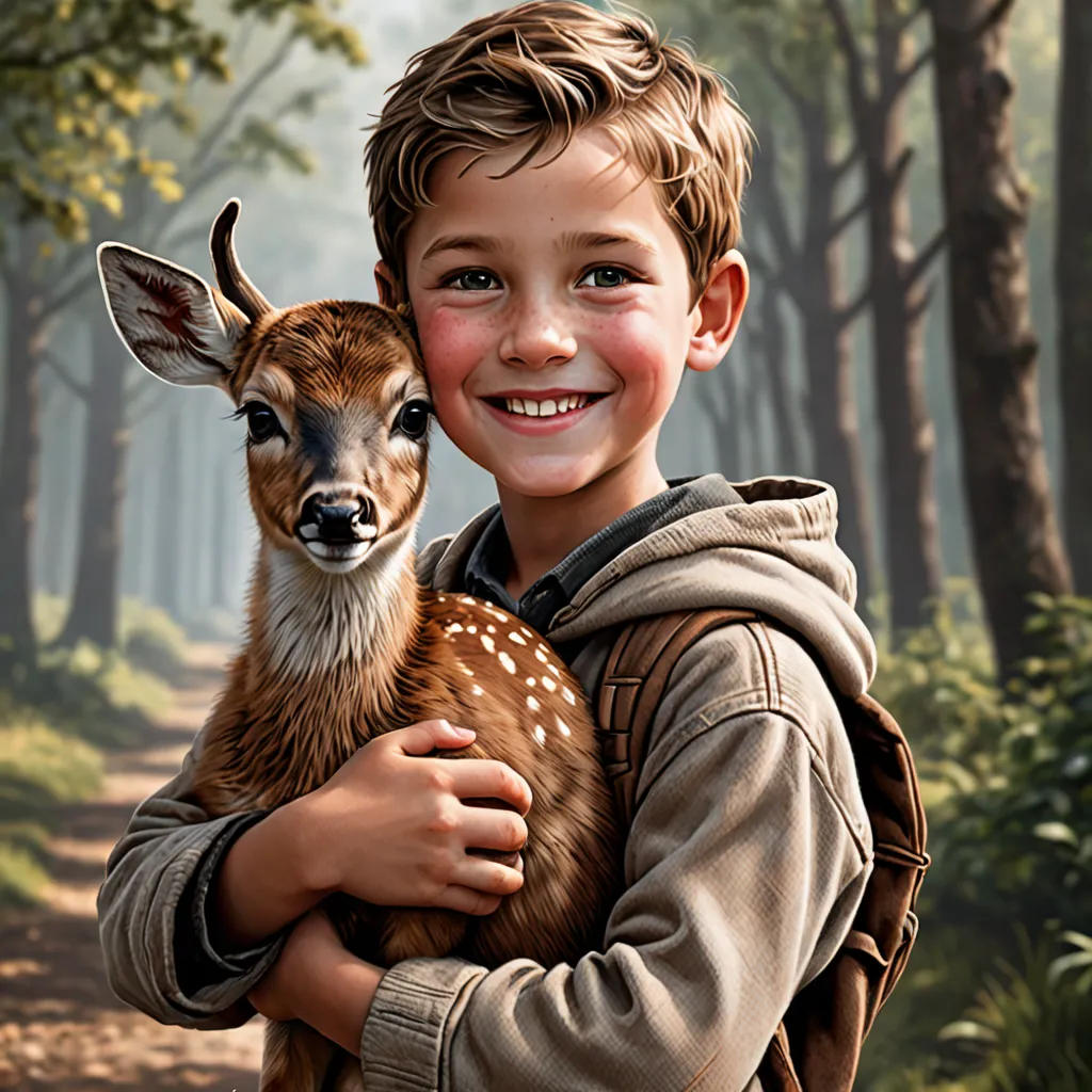The Boy and the Little Deer