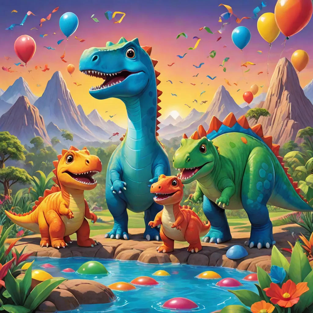The Dino Family’s Alphabet Adventure