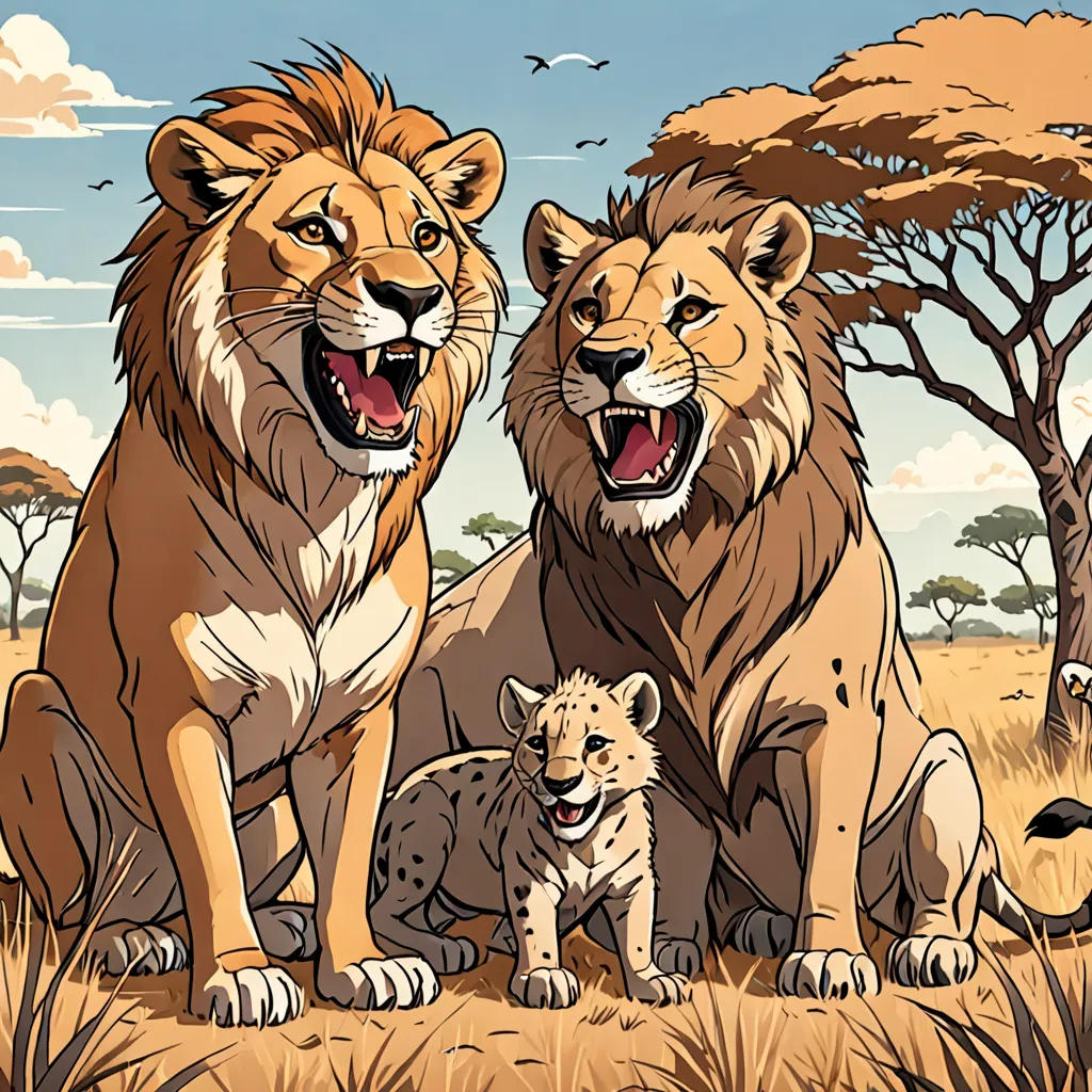 The Lion and the Hyena's African Adventure