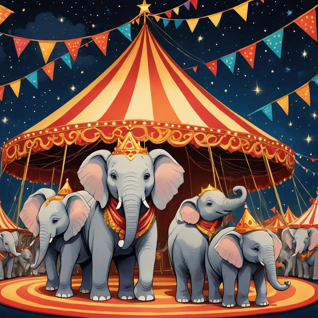 The Circus of the Balancing Baby Elephants