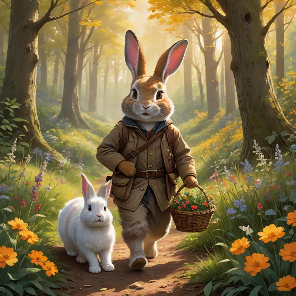 The Lost Rabbit and the Kind Hunter