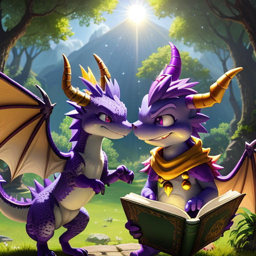 The Dragons' Playful Showdown