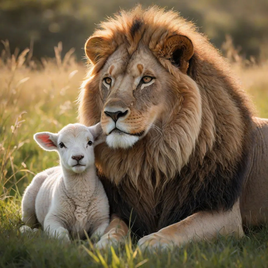 The Lion and the Lamb: A Tale of Unlikely Friendship