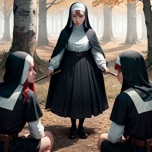 Birching in Girls Boarding-School