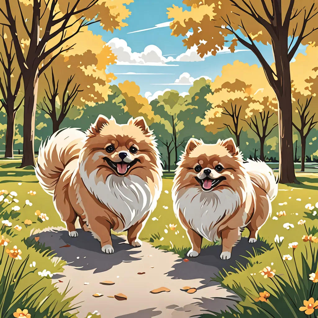 Nalla and Kiwi: A Tale of Two Pomeranians