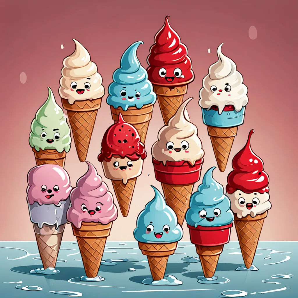 The Frozen Colored Ice Creams and The Big Bad Red | Story.com