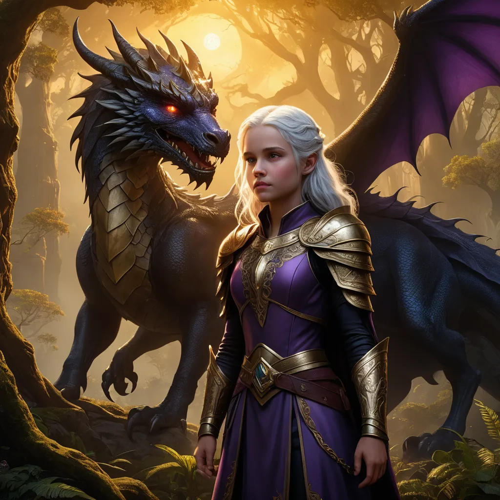 The Silver-Haired Girl and the Golden Dragon
