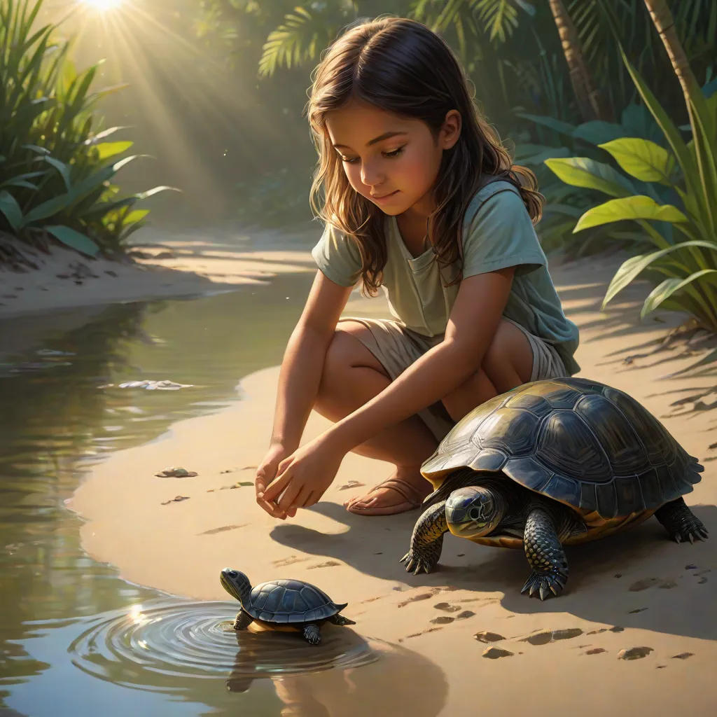 Alexa and the Little Turtle