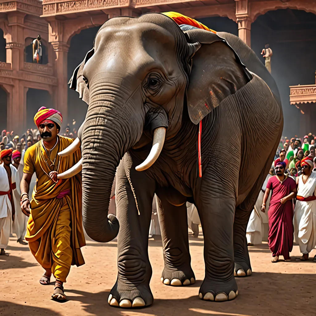 Akbar and Birbal: The Tale of the Elephant's Shadow
