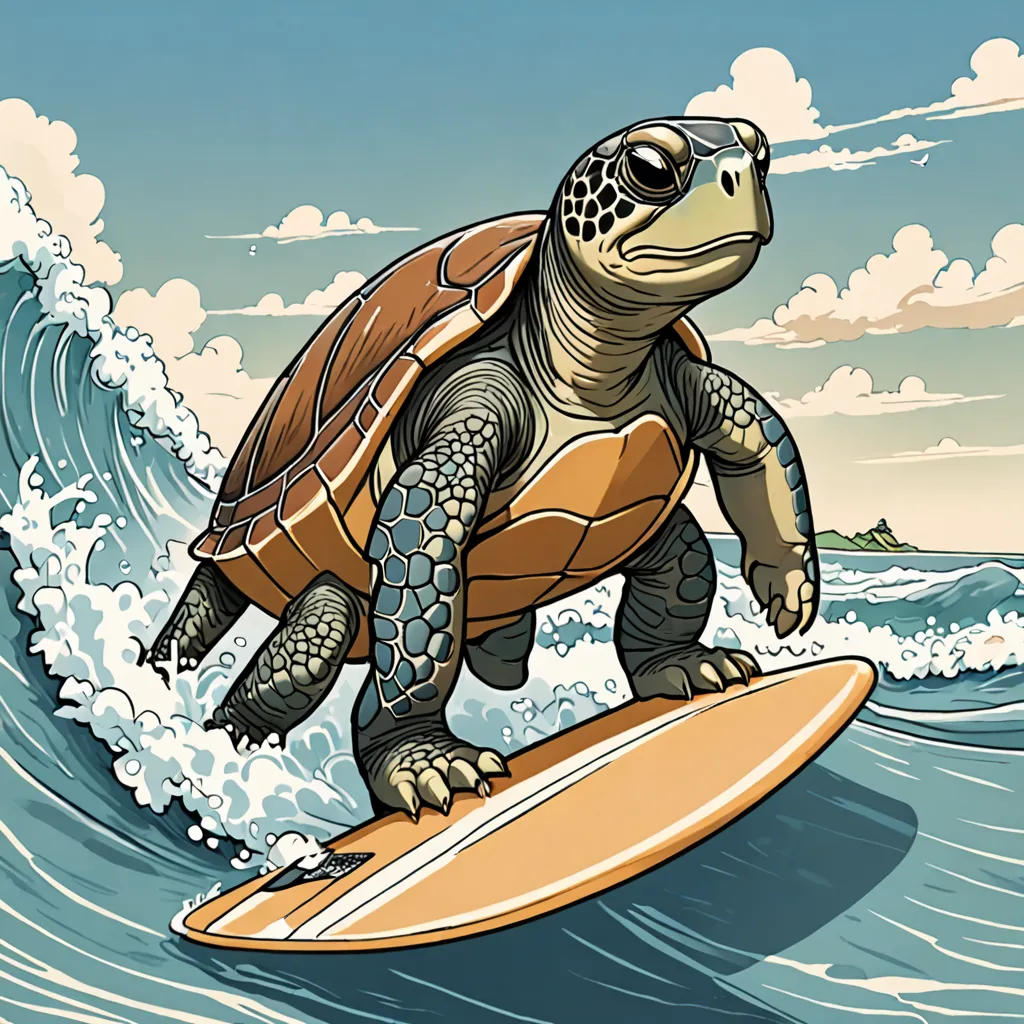 Ozzy and the Surfing Turtle