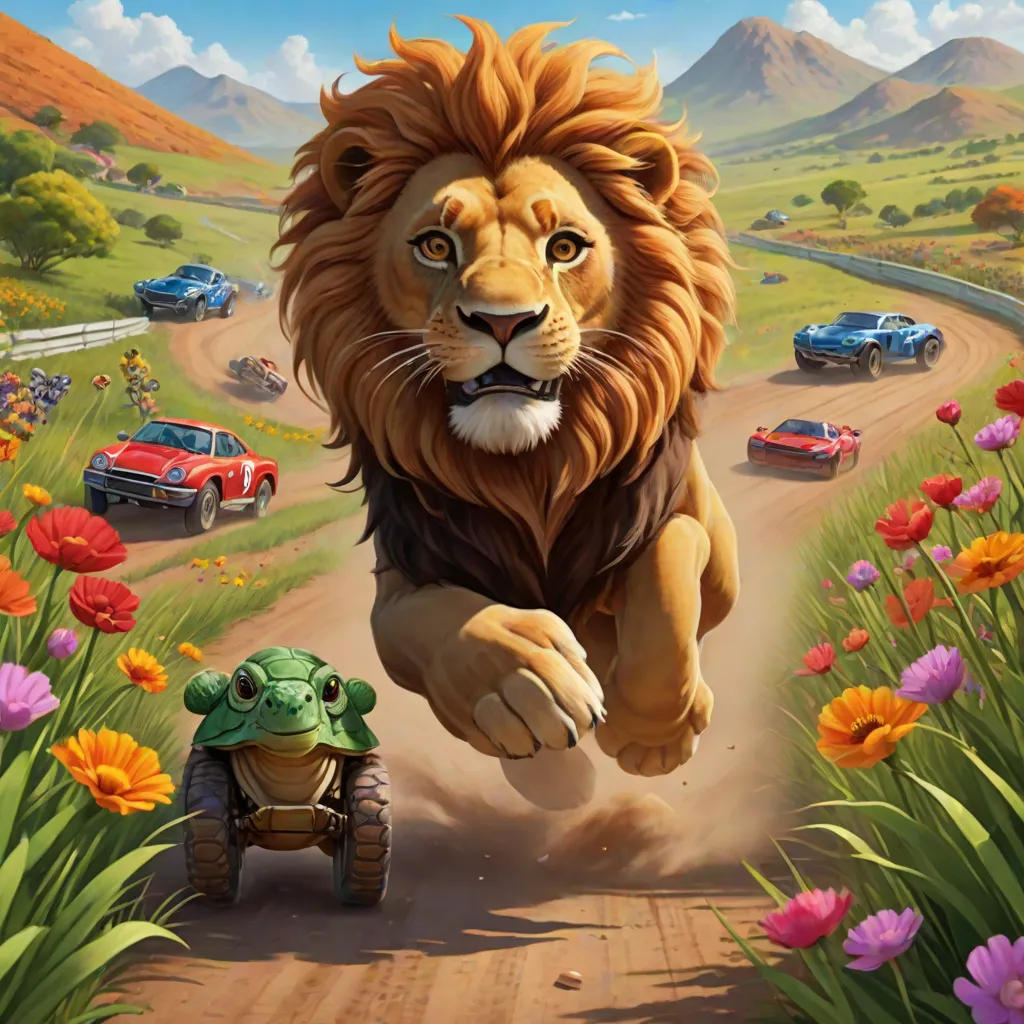 The Lion and the Cunning Tortoise