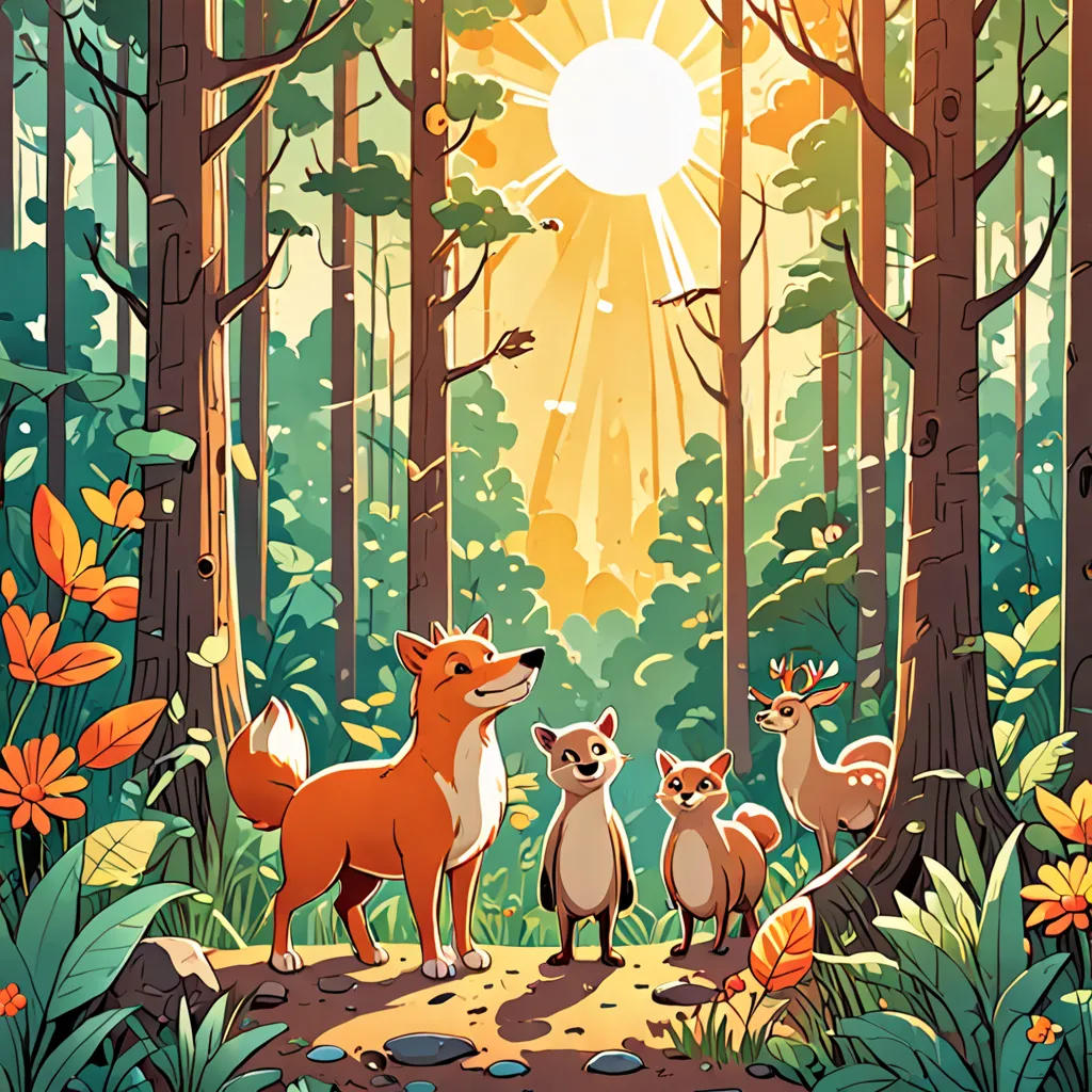 The Sun and His Animal Friends