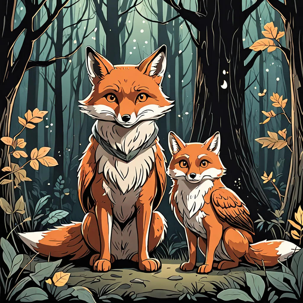 The Brave Fox and the Wise Owl