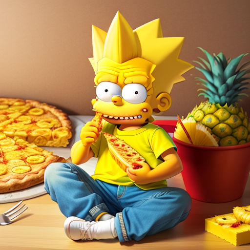 Bart's Pineapple Pizza