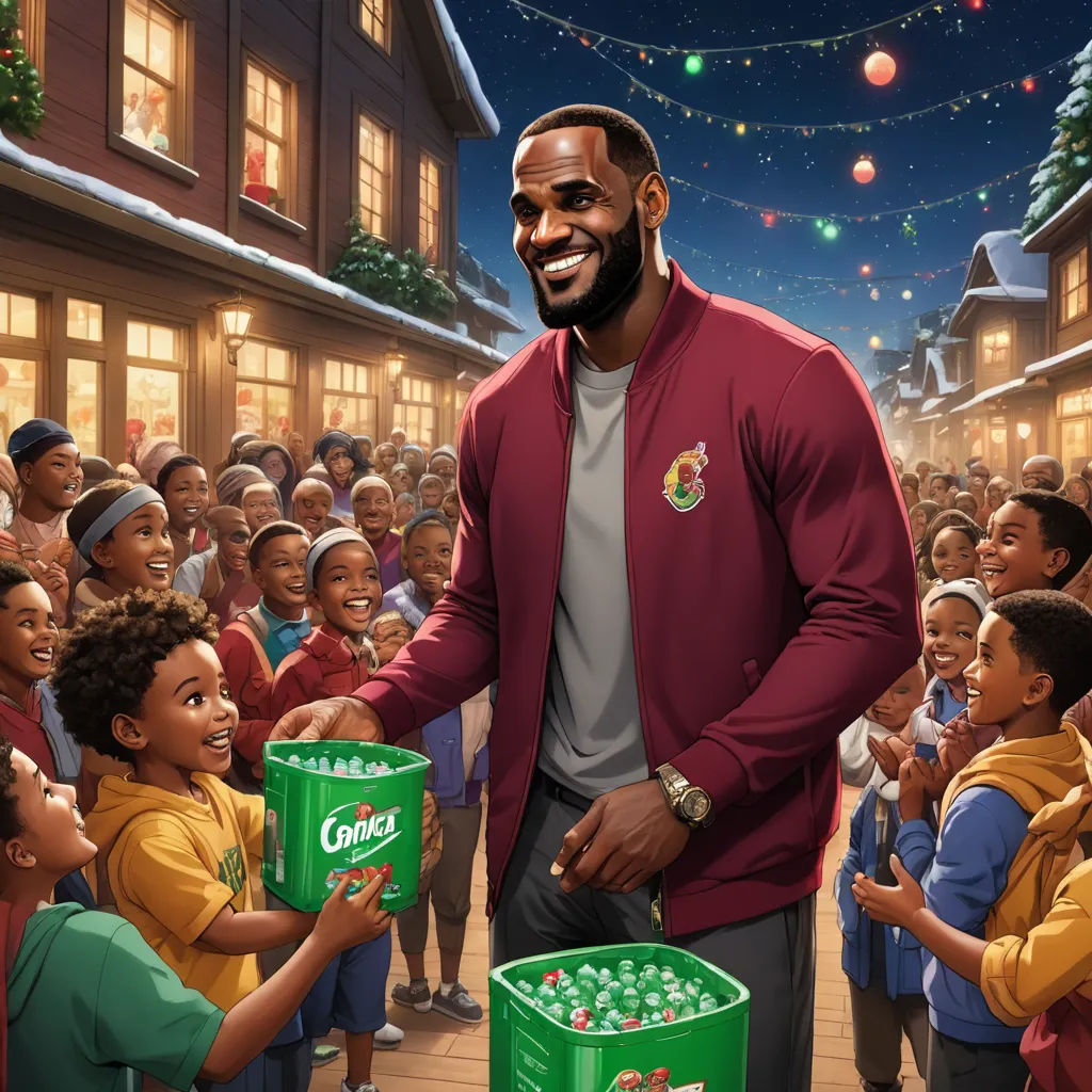 a man holding a box of green eggs in front of a crowd of children and adults in a city, lyco art, a storybook illustration, Chris LaBrooy, official art