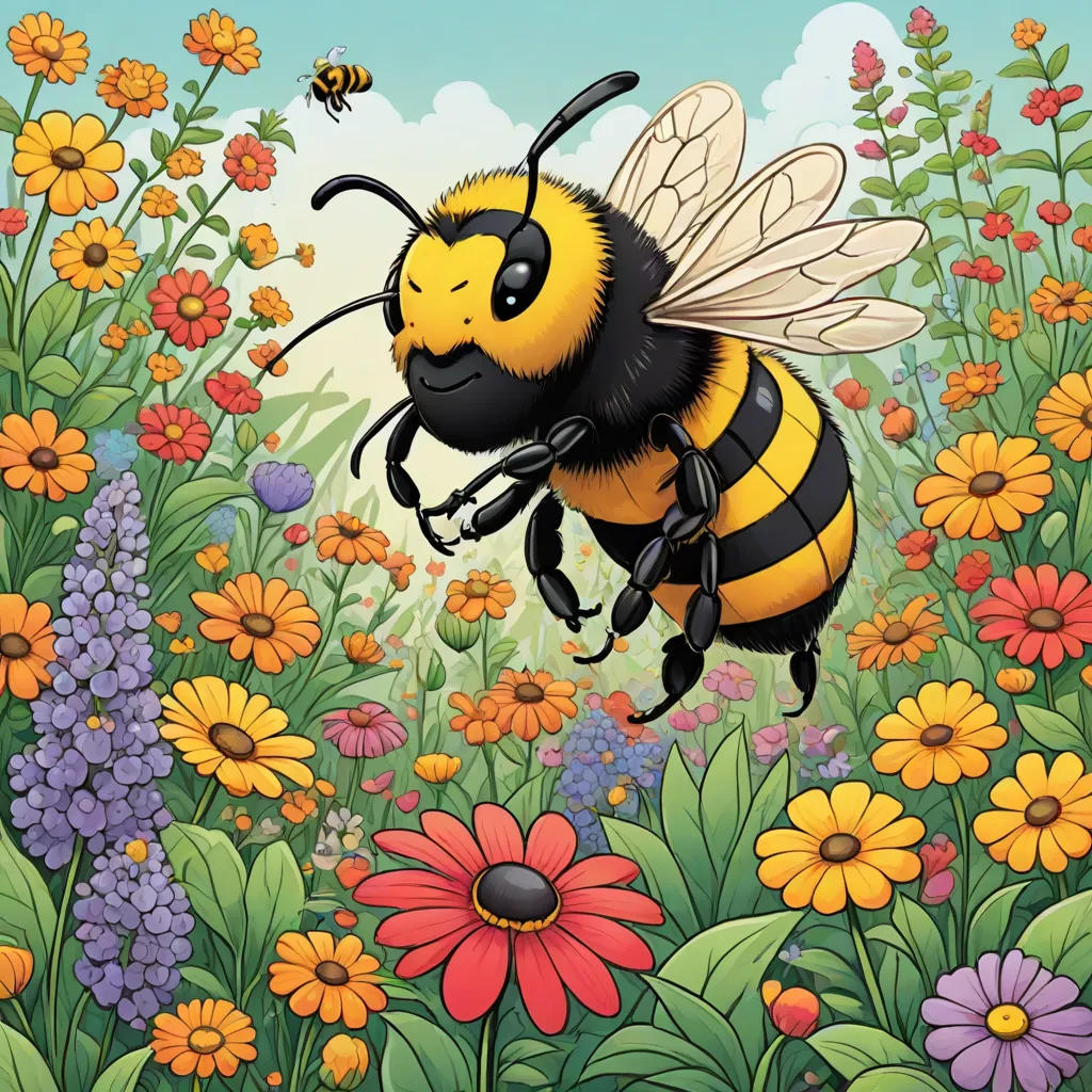 The Colorful Adventure Of Malacai The Bumblebee......